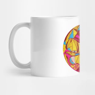 Miami Vice Sunrise Abstract Butterfly Mug